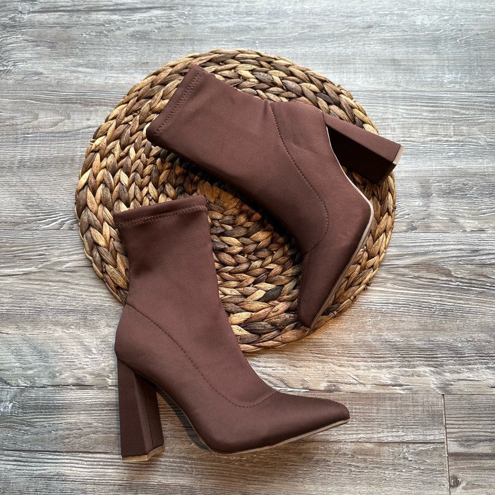 high heel ankle boots